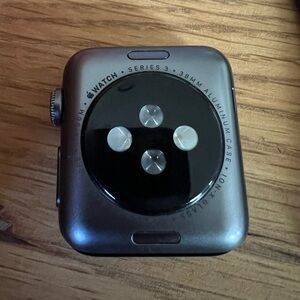 Apple Watch Series 3 Aluminum Case - Space Gray Back